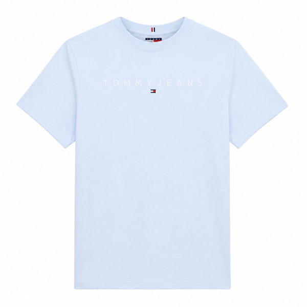 Tommy Hilfiger T-shirts Bleu marine - T-shirt en maille avec logo linaire - M - Ref 31 €